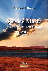 Service Music for the Church Choir SATB choral sheet music cover Thumbnail